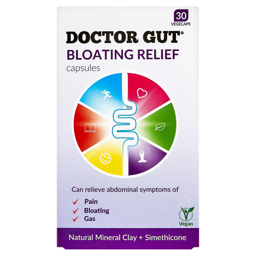 Doctor Gut Bloating Relief Capsules 30 Vegecaps GOODS ASDA   