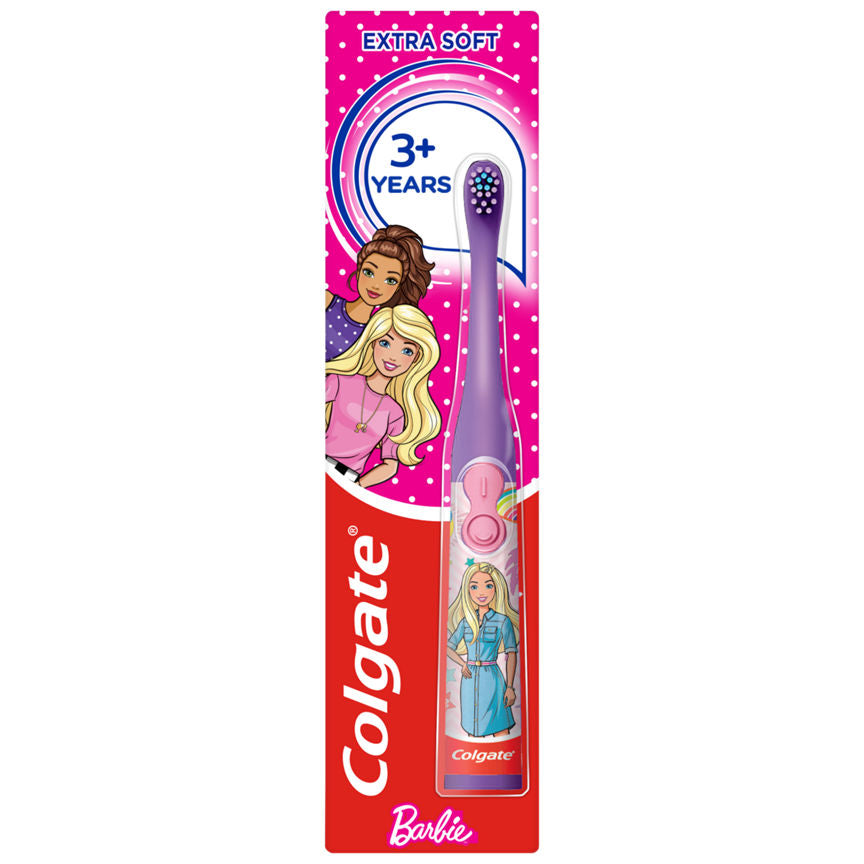 Colgate Kids Barbie Extra Soft Battery Toothbrush 3+ Years GOODS ASDA   