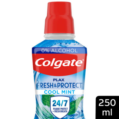 ASDA Colgate Plax Cool Mint Alcohol Free Mouthwash 250ml- Buy online at McGrocer