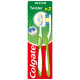 Colgate Twister Fresh Medium Toothbrush Twin Pack GOODS ASDA   