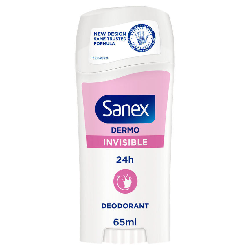 Sanex Dermo Invisible Stick Deodorant 65ml GOODS ASDA   