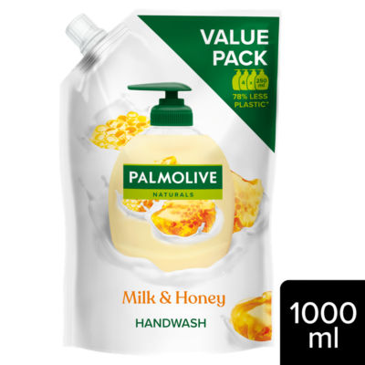 ASDA Palmolive Naturals Milk & Honey Hand Wash Soap Refill 1L- Buy online at McGrocer