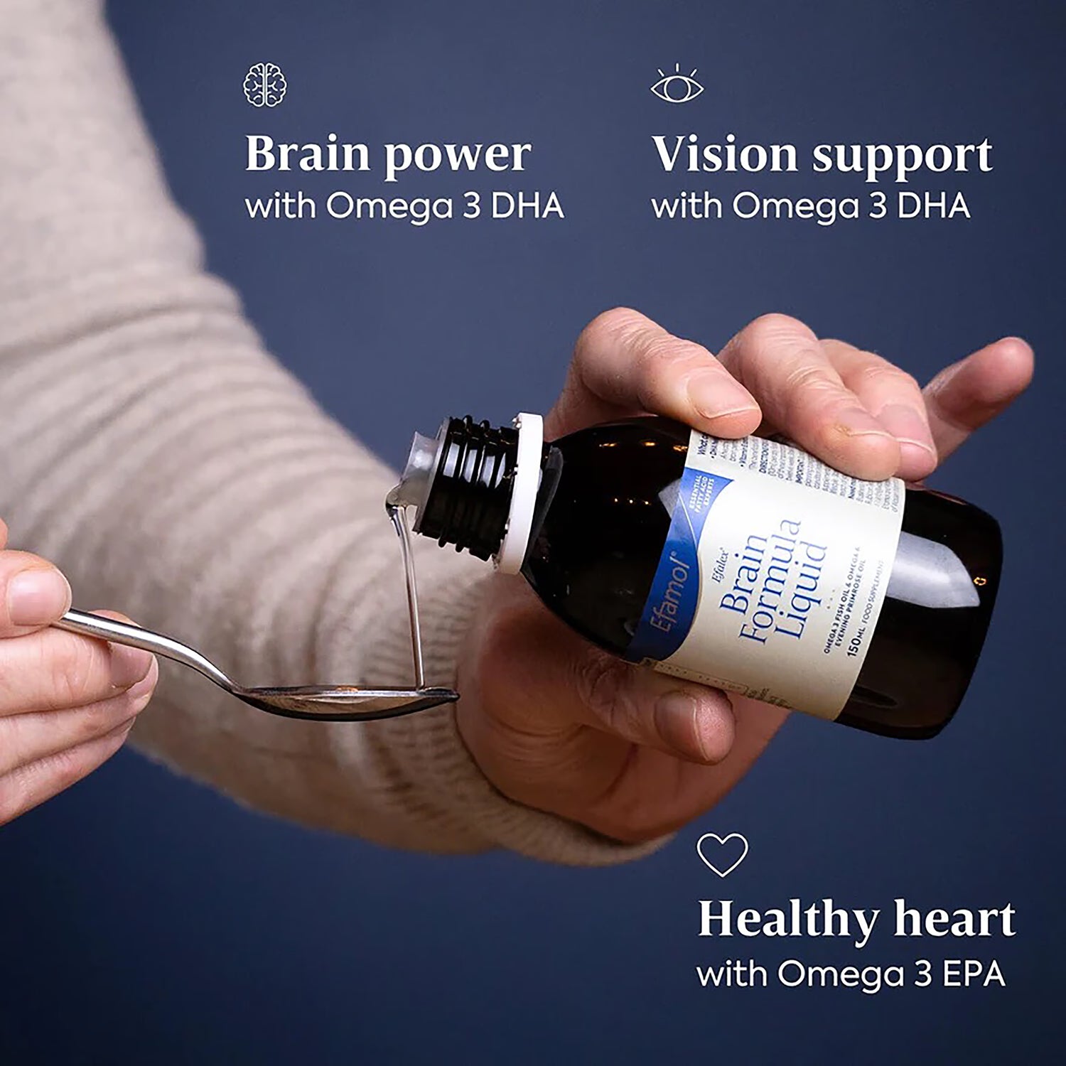 Efalex Brain Formula liquid supplement 150ml, imported from the UK