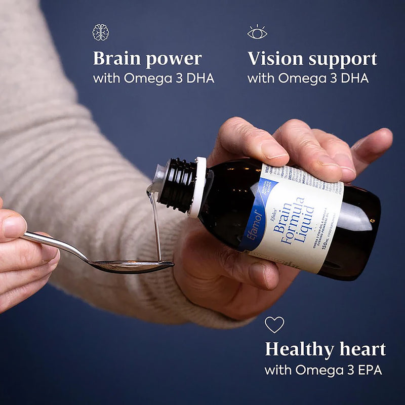 Efalex Brain Formula liquid supplement 150ml, imported from the UK