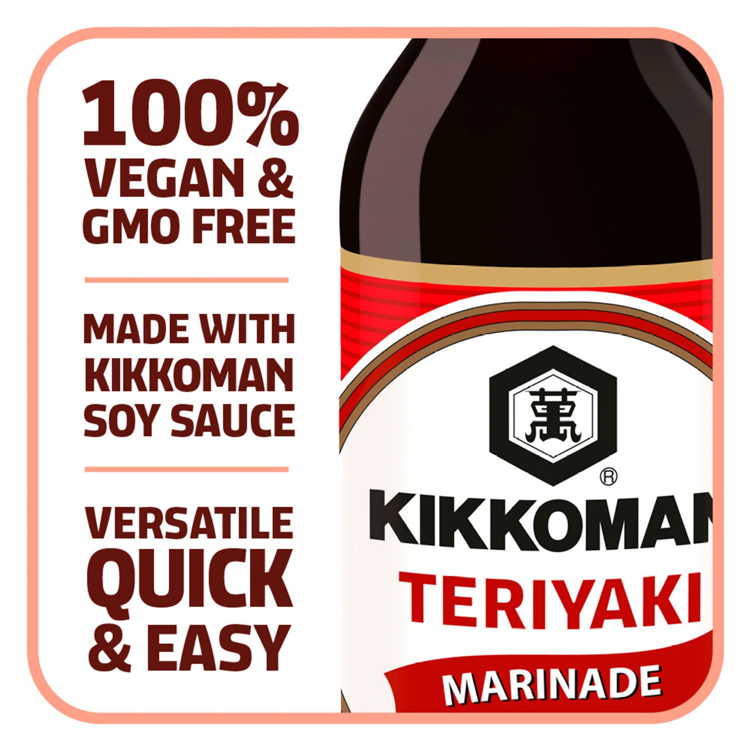 Kikkoman Teriyaki Marinade 250ml for cooking, UK version