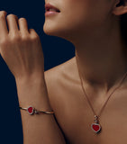 Chopard Happy Hearts rose gold diamond pendant, imported from the UK