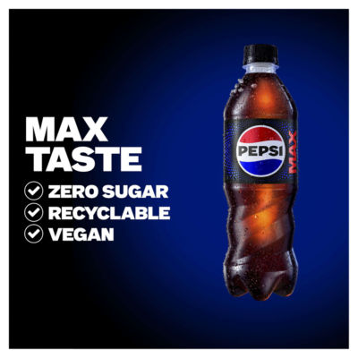 Pepsi cola soft drink No Sugar 500ml (British brand)