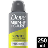 Dove Men+Care Sport antiperspirant aerosol 250ml (British brand)