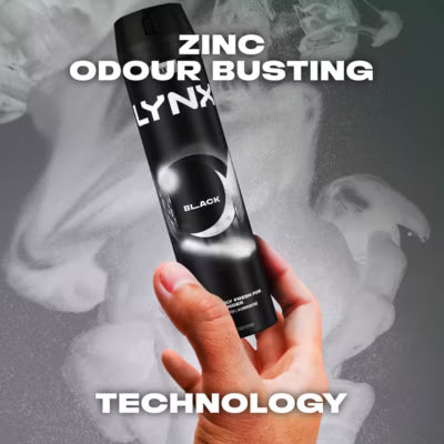Lynx Black Aerosol Body Spray 250 ml, UK version