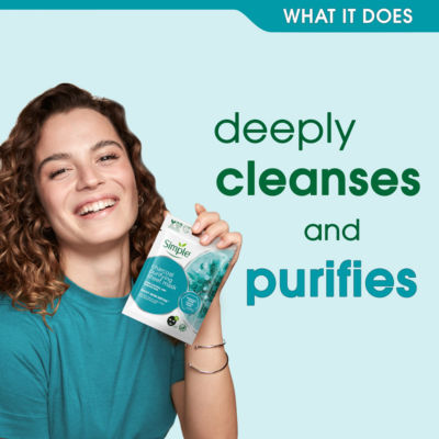 Simple charcoal sheet mask purifying 21 ml, UK version