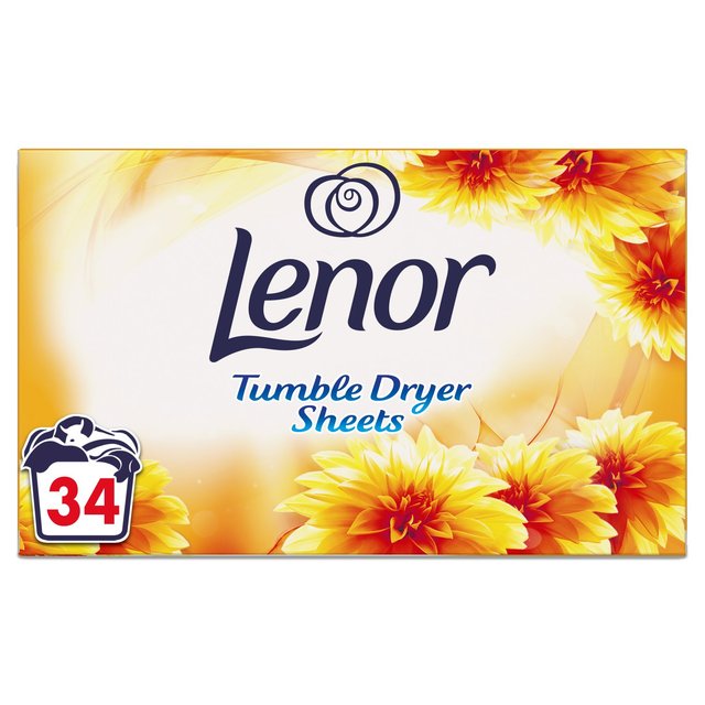 Lenor Fabric Tumble Dryer Sheets Summer Breeze   34 per pack GOODS M&S   