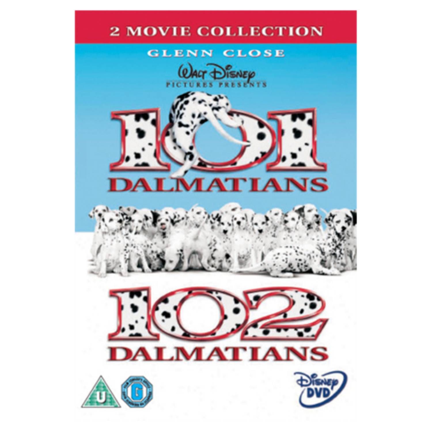 101 Dalmatians 102 Dalmatians DVD collection - British product