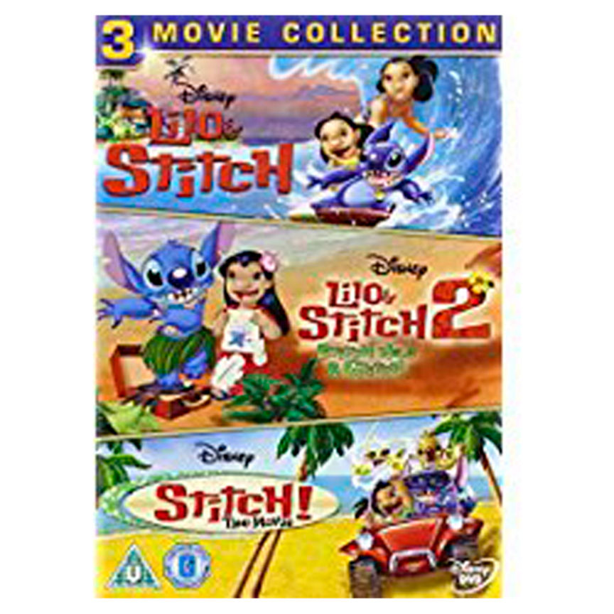 DVD Disney Lilo & Stitch Triple Pack Box Set GOODS ASDA   