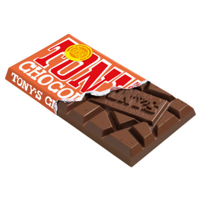 ASDA Tony's Chocolonely Barre chocolatée au lait caramel sel de mer 180g - Acheter en ligne sur McGrocer