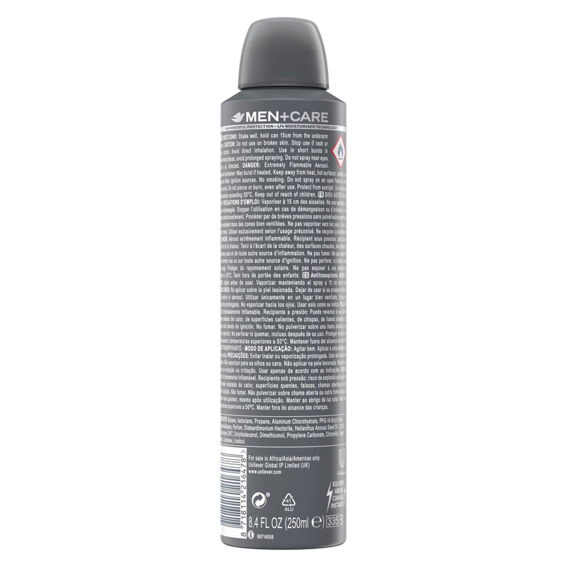 Dove Men+Care Extra Fresh antiperspirant deodorant 250ml, UK version