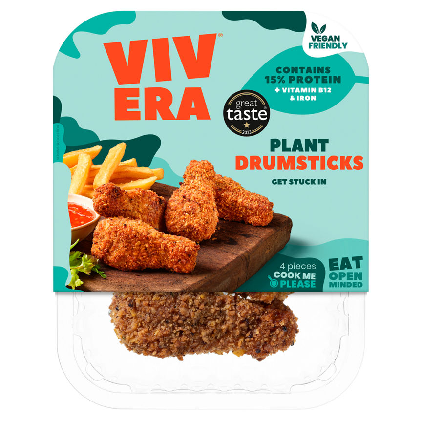 Vivera 4 Plant Drumsticks 216g GOODS ASDA   