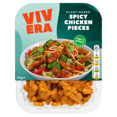 Vivera Plant-Based Spicy Chicken Pieces Vegan Meat Alternative 175g