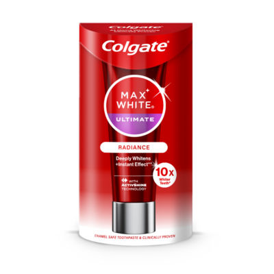 Colgate Max White Ultimate Radiance toothpaste 75ml, imported from the UK