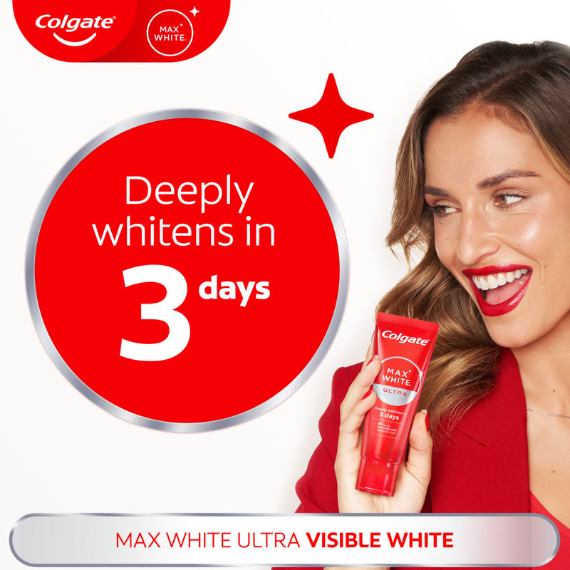 Colgate Max White Ultra Visible White toothpaste 75ml - British product