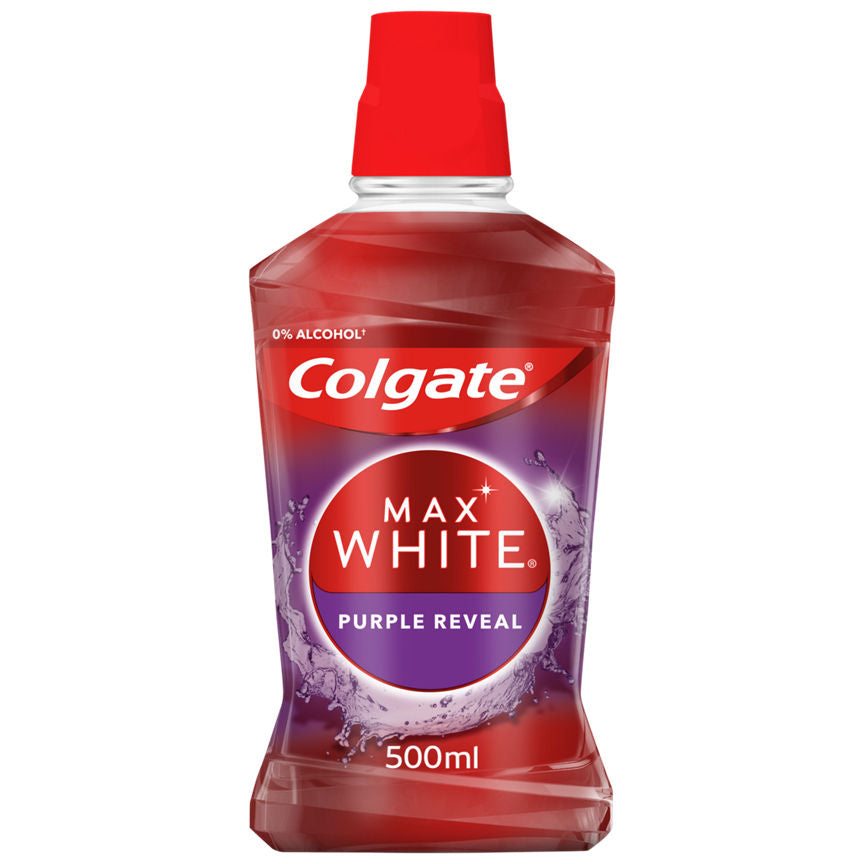 Colgate Max White Purple Reveal Mouthwash GOODS ASDA   