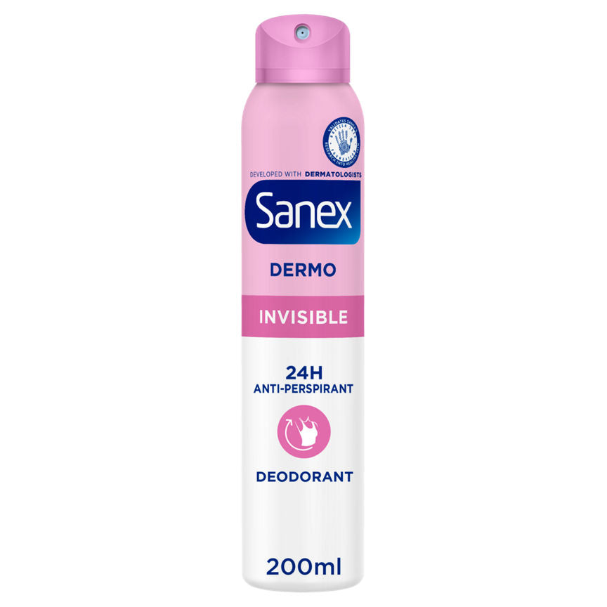 Sanex Dermo Invisible Antiperspirant Spray 200ml GOODS ASDA   