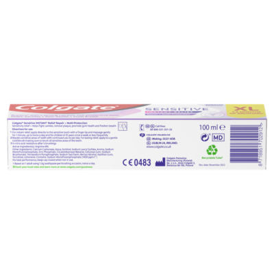Colgate sensitive toothpaste 100ml, UK version