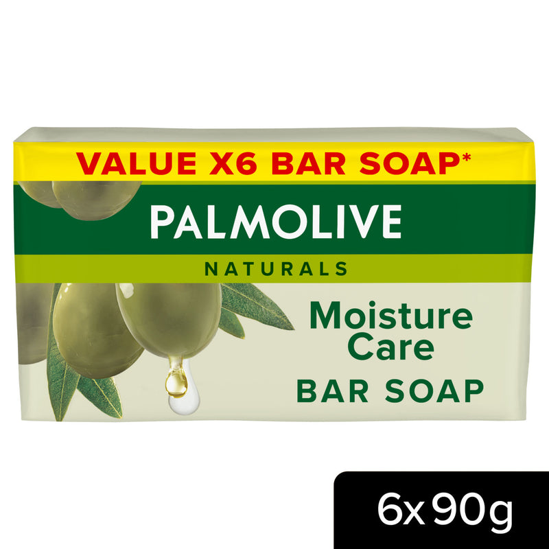 Palmolive Naturals bar soap with olive 90g x6, imported from the UK