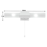 Argos Home twin bathroom wall light chrome with IP44 rating (British brand)