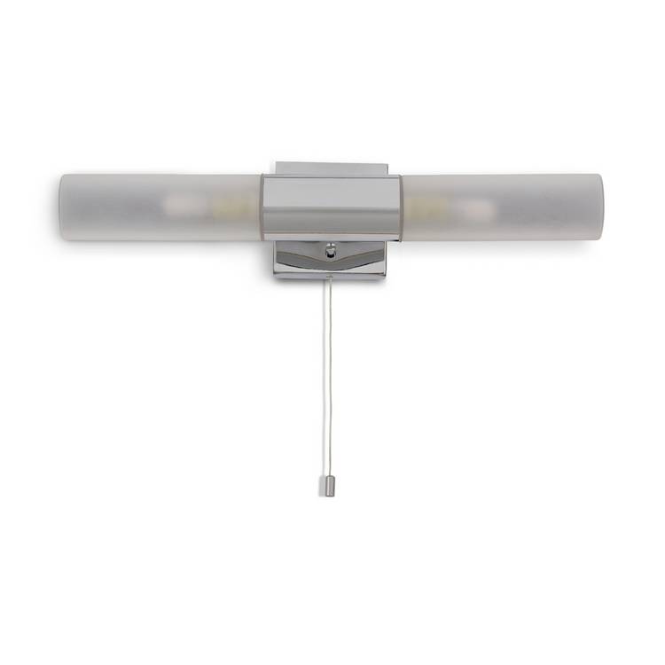 Argos Home twin bathroom wall light chrome with IP44 rating (British brand)
