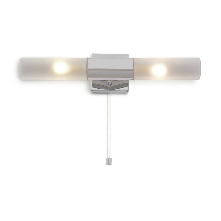 Argos Home twin bathroom wall light chrome with IP44 rating (British brand)