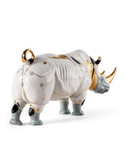 Lladró Cyborg Rhino sculpture 22x45x19 cm (British brand)