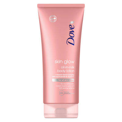 Dove Skin Glow Oil-in-Milk Body Lotion 200ml, imported from the UK