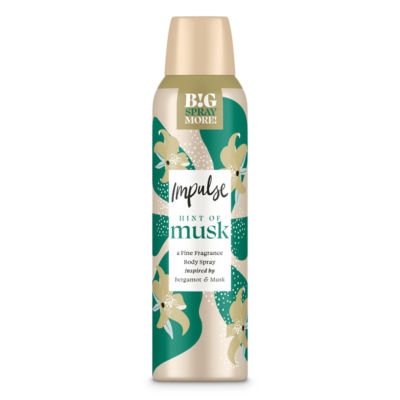 Impulse Hint of Musk body spray 150ml, imported from the UK