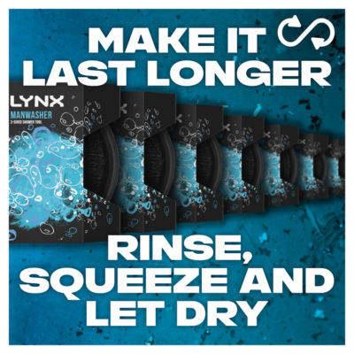 Lynx 2-sided shower tool Manwasher