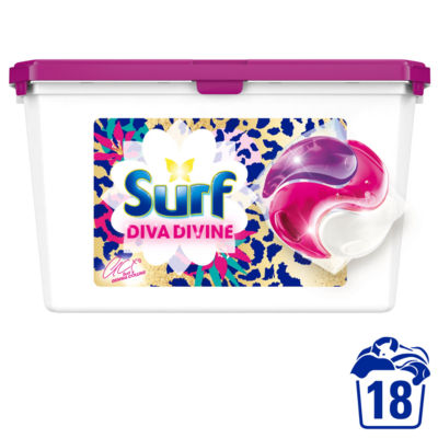 Surf washing capsules Diva Divine limited edition 18 washes, UK version