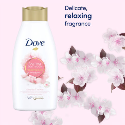 Dove peony and rose foaming bath soak 450 ml - British product