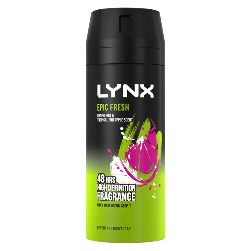 Lynx Grapefruit & Pineapple Scent Body Spray For Men GOODS ASDA   