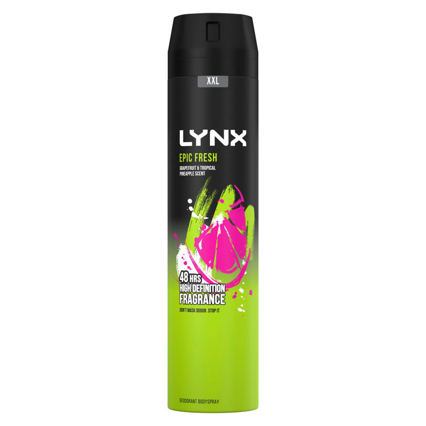 Lynx Grapefruit & Tropical Pineapple Scent Body Spray For Men