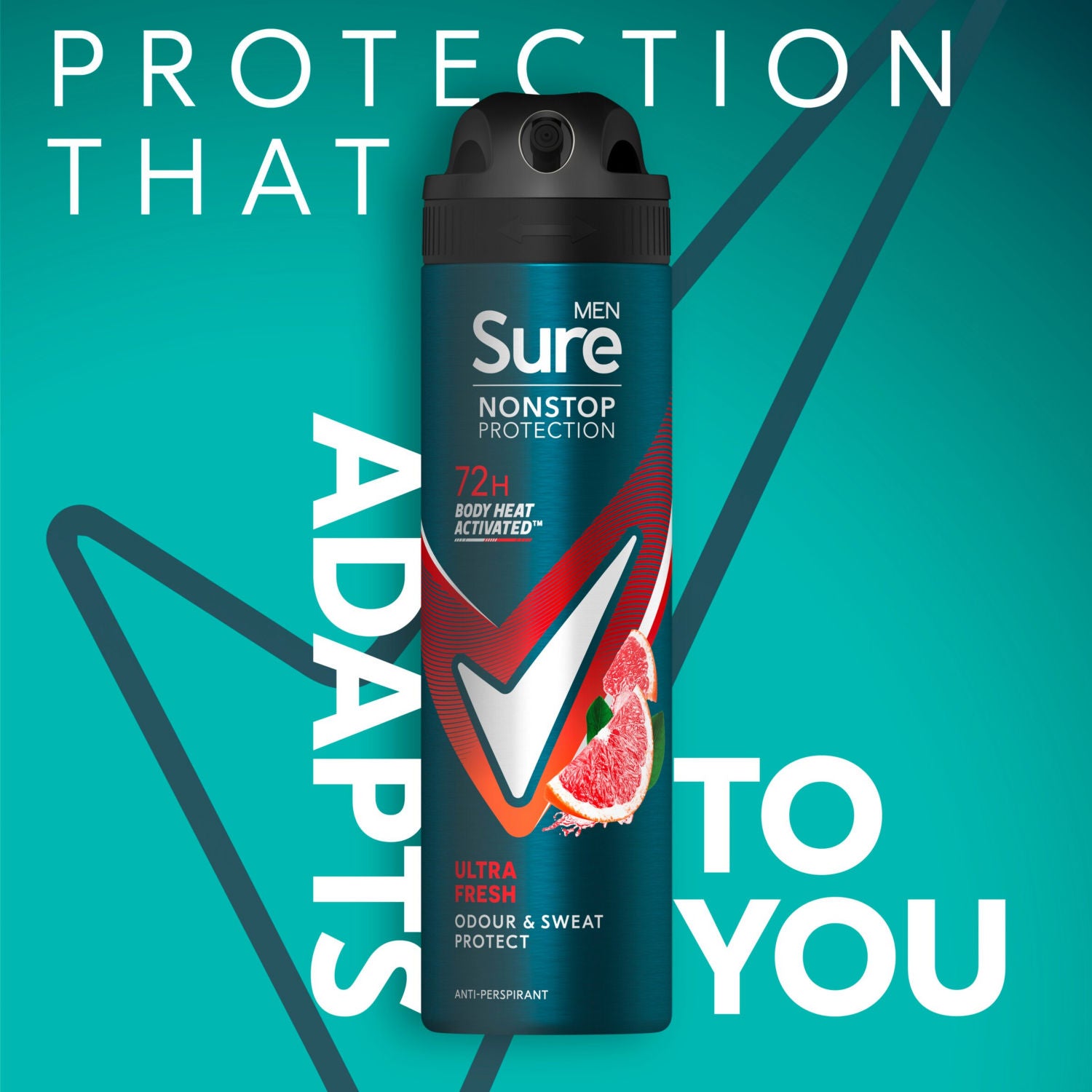 Sure men's anti-perspirant spray Ultra Fresh 150ml (British brand)