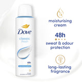 Dove Classic Fresh Anti-Perspirant Aerosol 150ml - British product