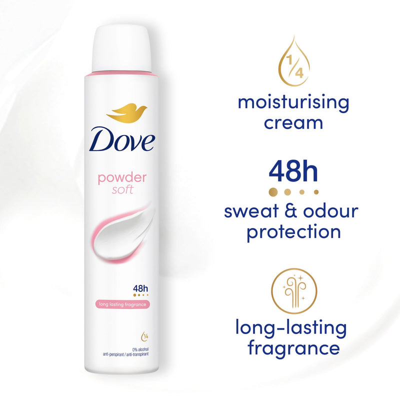 Dove anti-perspirant deodorant spray powder 200ml - British product