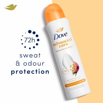 Dove anti-perspirant aerosol Passion Fruit & Lemongrass Scent 200ml - British product