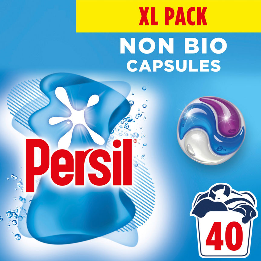 Persil 3 in 1 Non Bio Washing Capsules 40 Washes