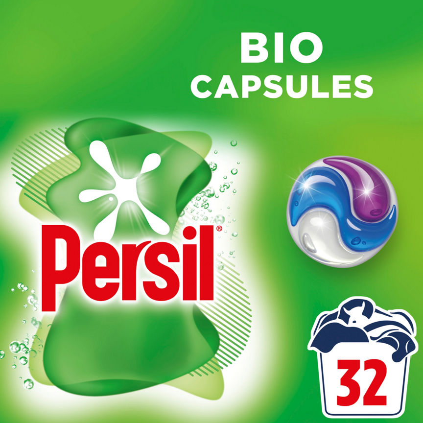 Persil 3 in 1 Washing Capsules Bio 32 Washes GOODS ASDA   