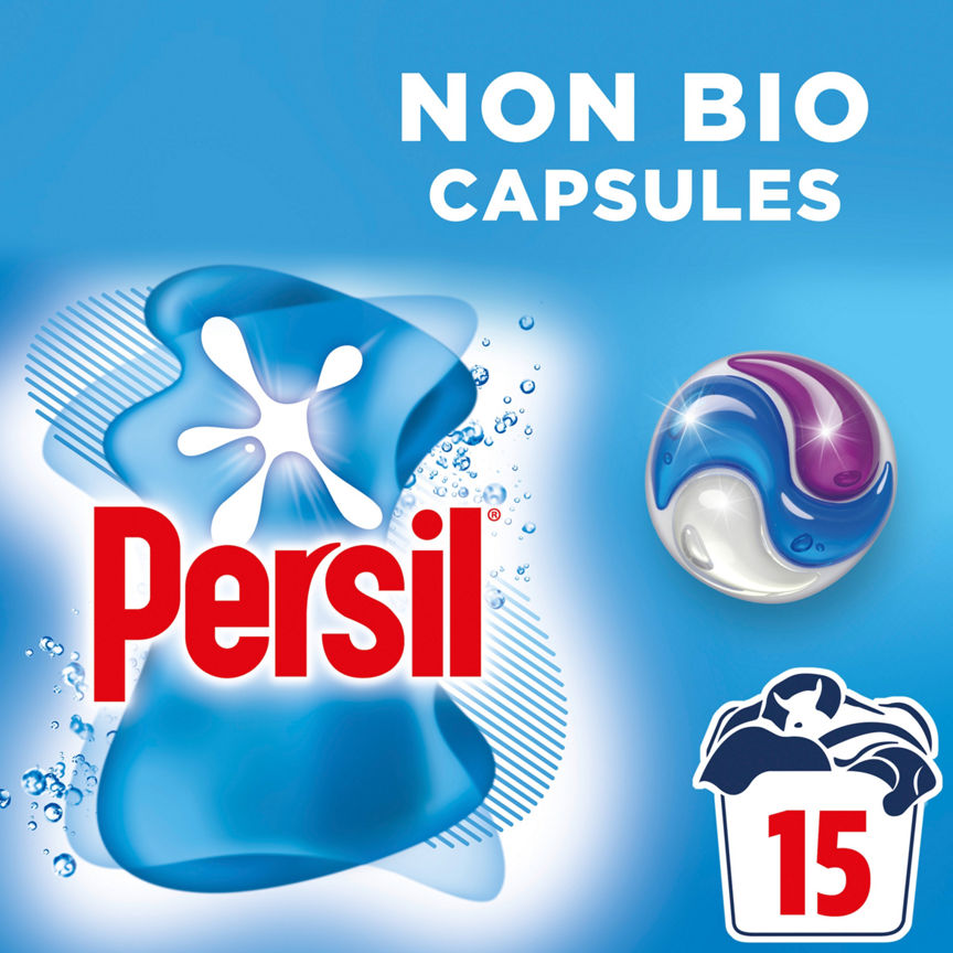 Persil 3 in 1 Washing Capsules Non Bio 15 Washes