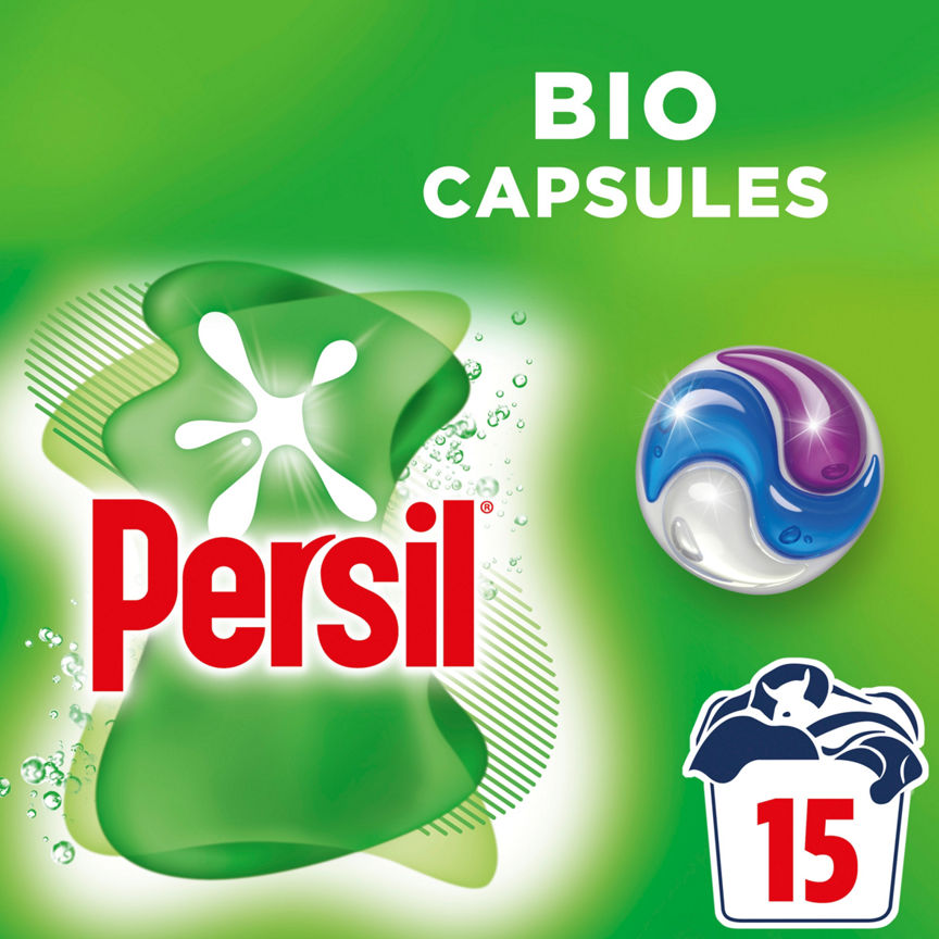 Persil 3 in 1 Washing Capsules Bio 15 Washes GOODS ASDA   