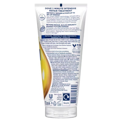 Dove 1 Minute Intensive Treatment Hair Conditioner 170ml - British product