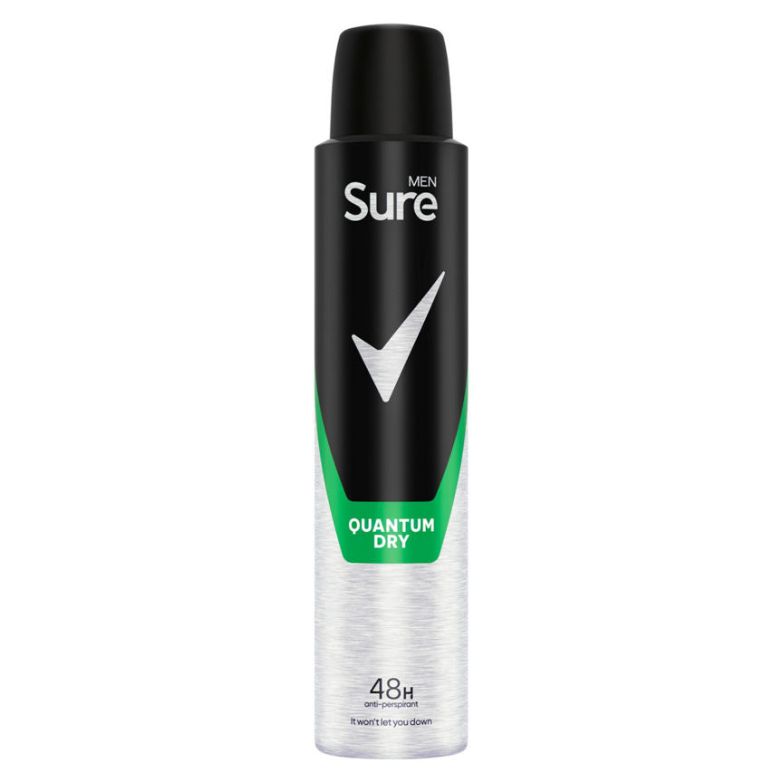 Sure Men Anti-Perspirant Aerosol Quantum Dry GOODS ASDA   