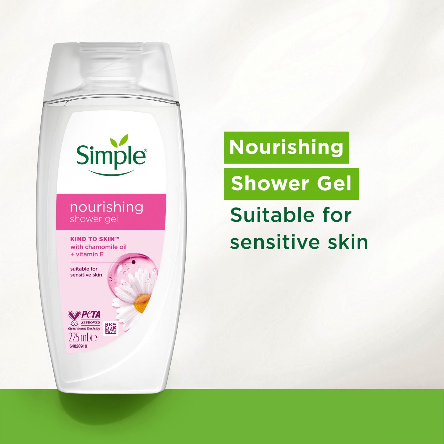 Simple Nourishing Shower Gel 225 ml (British brand)