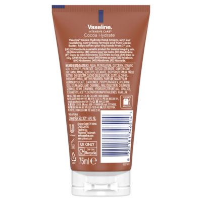 Vaseline Cocoa Hydrate hand cream 75 ml (British brand)